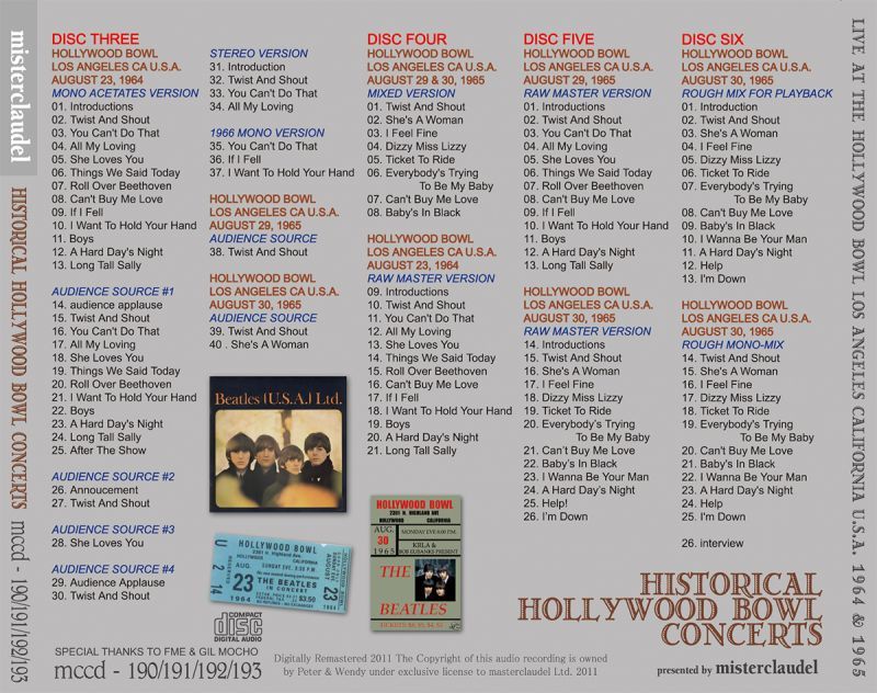 THE BEATLES / HISTORICAL HOLLYWOOD BOWL CONCERTS 【2DVD+6CD】