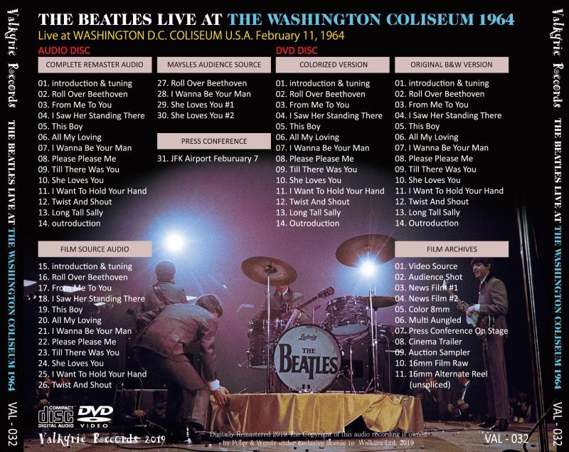 THE BEATLES / LIVE AT WASHINGTON 1964 【CD+DVD】