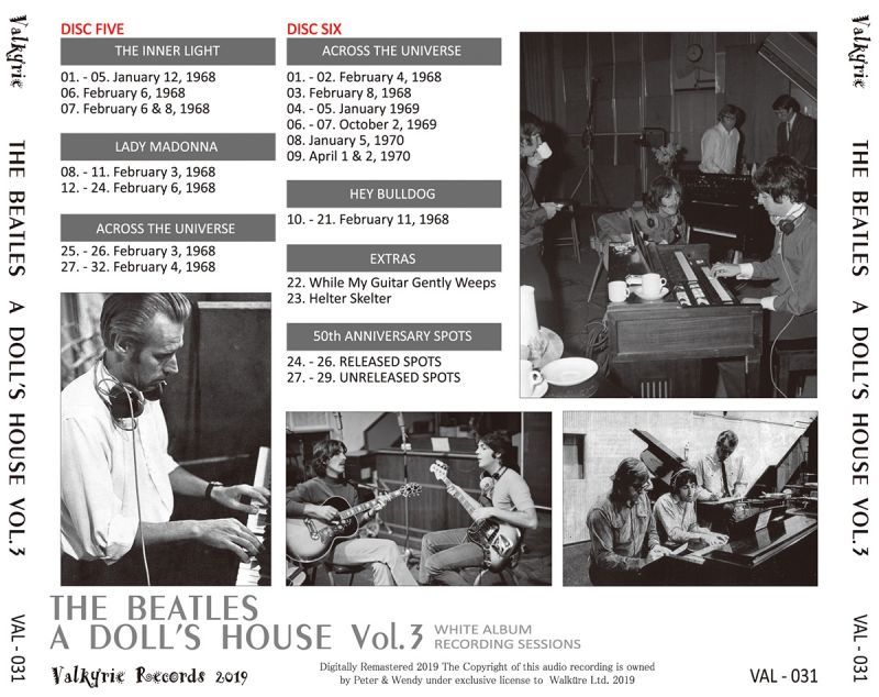 THE BEATLES / A DOLL'S HOUSE VOL.3 【6CD】 – Music Lover Japan