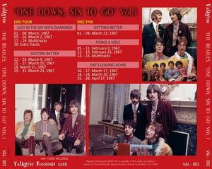 THE BEATLES / ONE DOWN, SIX TO GO Vol.1 【5CD】
