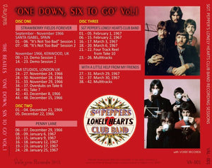 THE BEATLES / ONE DOWN, SIX TO GO Vol.1 【5CD】