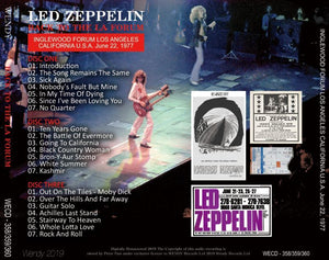 LED ZEPPELIN / BACK TO THE LA FORUM 1977 3CD