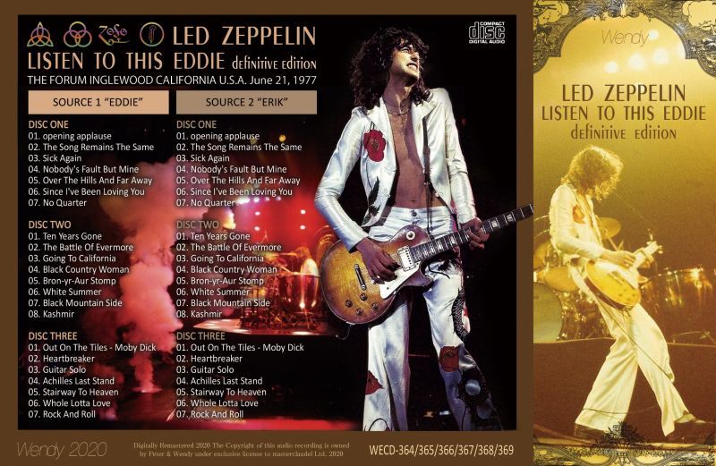 LED ZEPPELIN / LISTEN TO THIS EDDIE definitive edition 【6CD】