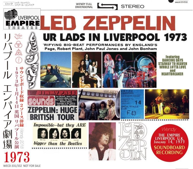 LED ZEPPELIN 1973 FOUR LADS IN LIVERPOOL 2CD