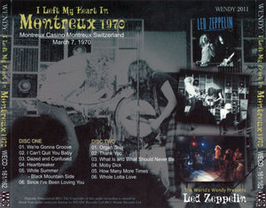 LED ZEPPELIN / I LEFT MY HEART IN MONTREUX 1970 【2CD】