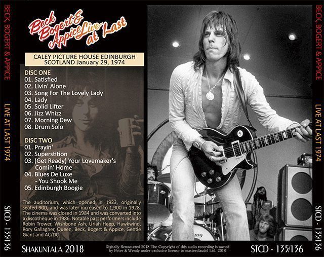 BECK BOGERT & APPICE / BBA / JEFF BECK / LIVE AT LAST 1974 【2CD】