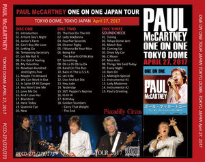 PAUL McCARTNEY / ONE ON ONE TOKYO DOME 27 【3CD】