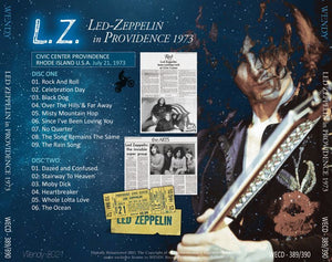 LED ZEPPELIN 1973 L.Z. IN PROVIDENCE 2CD