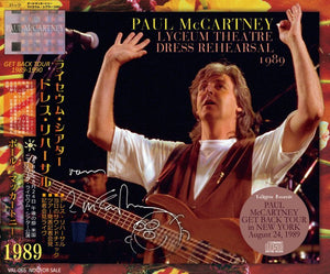 PAUL McCARTNEY 1989 LYCEUM THEATRE DRESS REHEARSAL 3CD