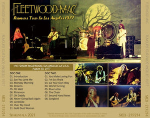 FLEETWOOD MAC 1977 RUMOURS TOUR IN LOS ANGELES 2CD – Music Lover Japan