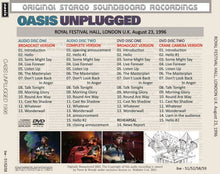 Load image into Gallery viewer, OASIS 1996 UNPLUGGED 2CD+2DVD
