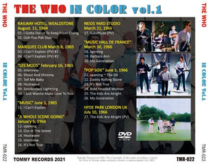 THE WHO IN COLOR Vol.1 DVD