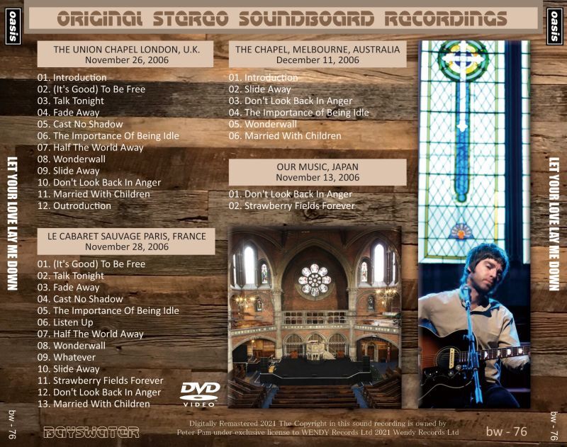 OASIS LET YOUR LOVE LAY ME DOWN 4CD+DVD