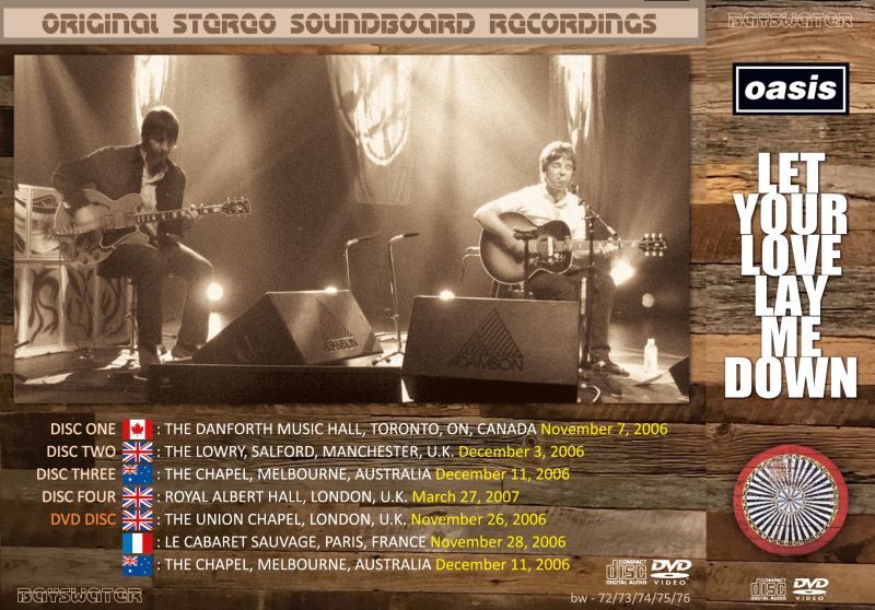 OASIS LET YOUR LOVE LAY ME DOWN 4CD+DVD