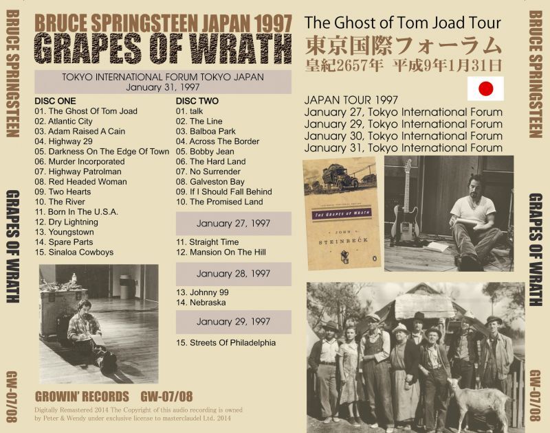 BRUCE SPRINGSTEEN / GRAPES OF WRATH 【2CD】