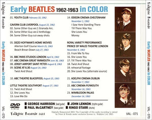 THE BEATLES / EARLY BEATLES 1962-1963 IN COLOR (1DVD)