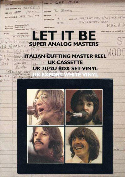 THE BEATLES / LET IT BE Super Analog Masters (2CD)