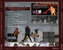 Load image into Gallery viewer, LED ZEPPELIN / AT CARNEGIE HALL 1969 (1CD)
