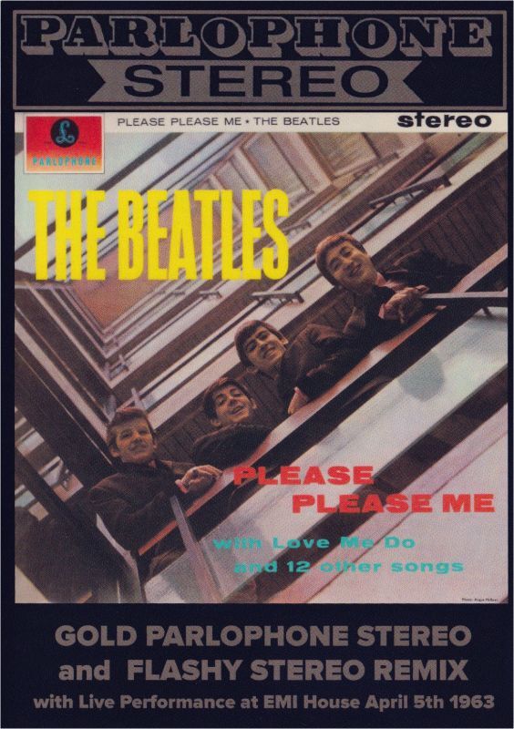 THE BEATLES / PLEASE PLEASE ME FLASHY PLEASE PLEASE ME GOLD PARLOPHONE STEREO + FLASHY REMIX with EMI HOUSE 1963 (1CD)