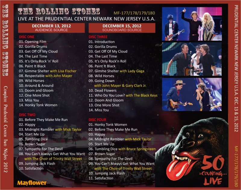 THE ROLLING STONES / 2012 COMPLETE PRUDENTIAL CENTER TWO NIGHTS (4CD)