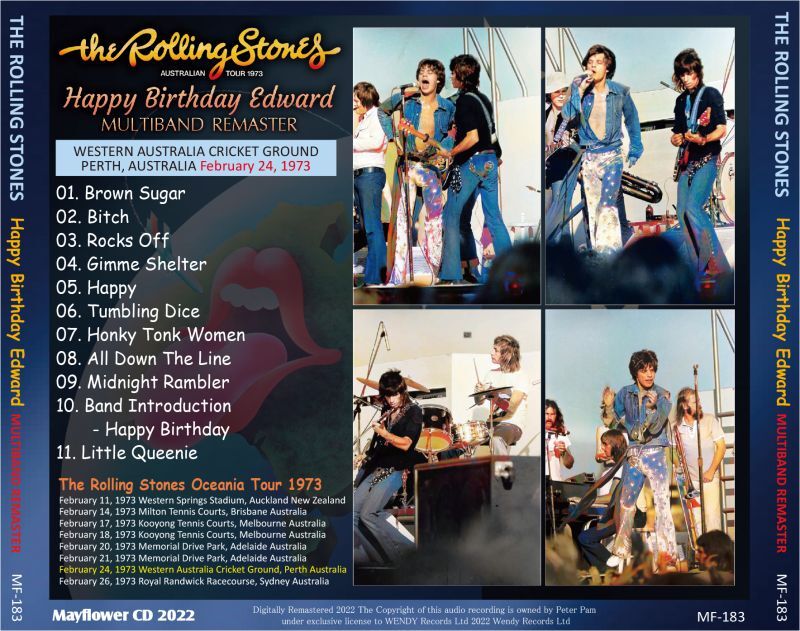 THE ROLLING STONES / 1973 HAPPY BIRTHDAY EDWARD MULTIBAND REMASTER (1CD)