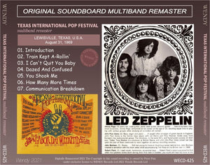 LED ZEPPELIN / 1969 TEXAS INTERNATIONAL POP FESTIVAL MULTIBAND 