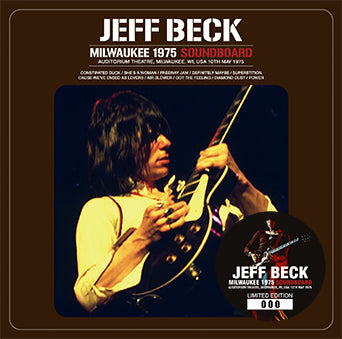 JEFF BECK / MILWAUKEE 1975 SOUNDBOARD (1CD)