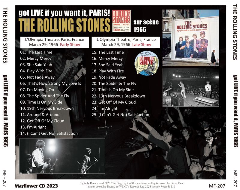 THE ROLLING STONES / GOT LIVE IF YOU WANT IT, PARIS 1966 (1CD)