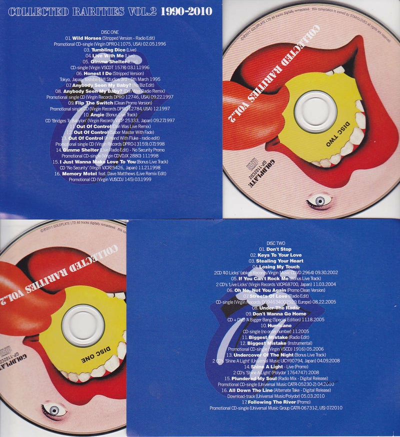 The Rolling Stones Collected Rarities Vol.1 Vol.2 Set 1971-1990 1990-2010 4CD
