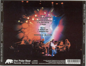 The Allman Brothers Band Jamming In Midnight 1970 CD 1 Disc 7 Tracks Music Rock