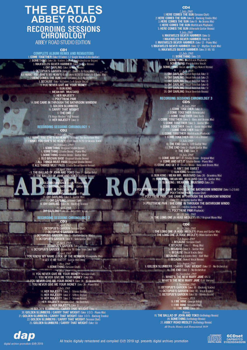 ビートルズ Abbey Road Recording Sessions 30th ビートルズ Abbey Road Recording Sessions 30th The Beatles