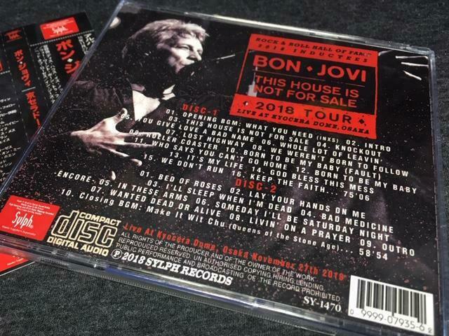 Bon Jovi Live In Osaka 2018 Kyocera Dome 2CDR