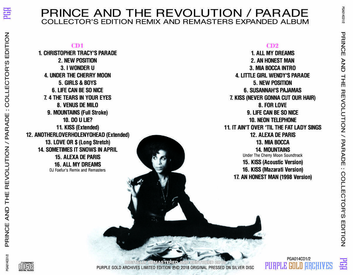 Prince The Revolution Parade 2CD Under The Cherry Moon