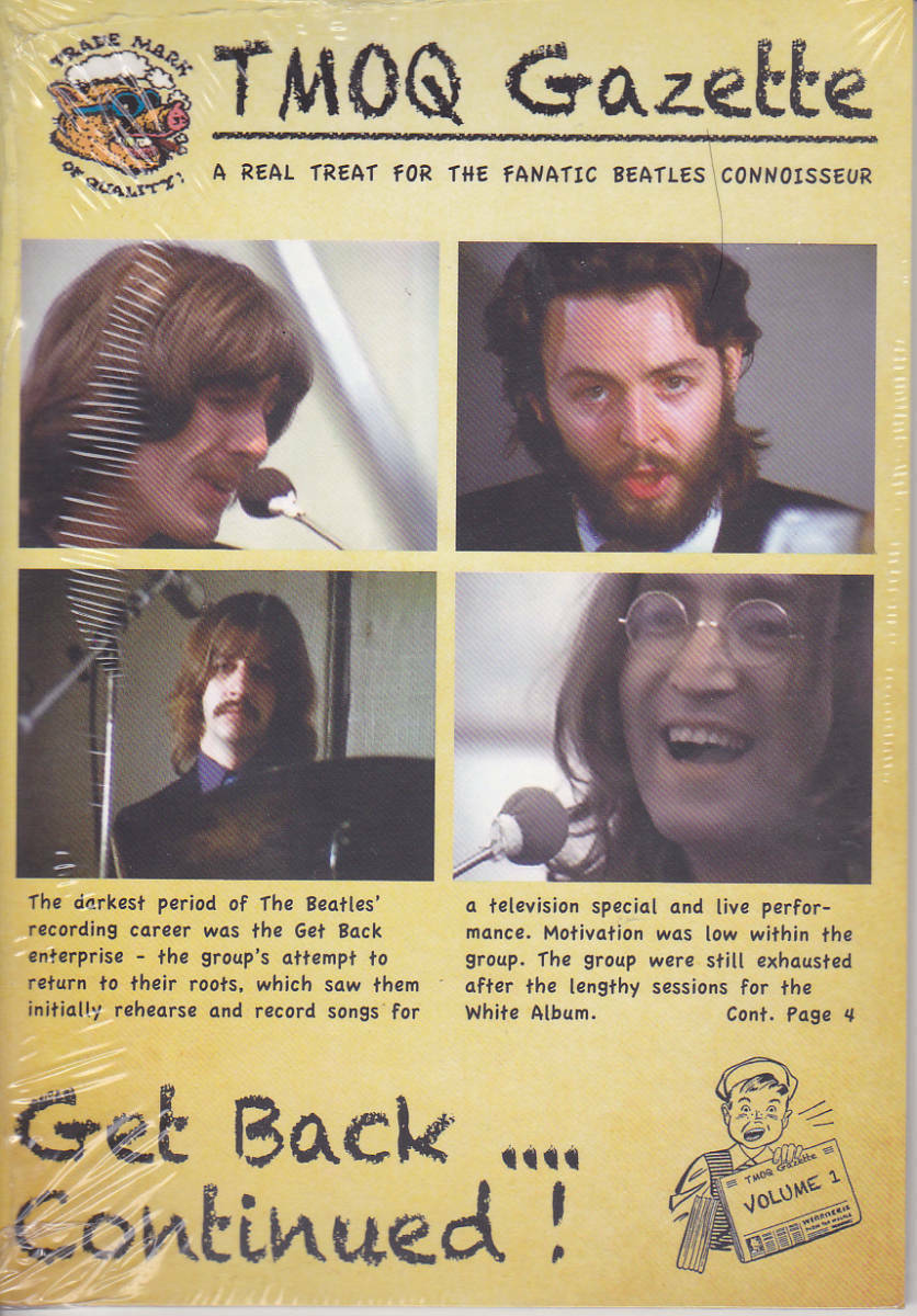 The Beatles Get Back Continued TMOQ Gazette CD 2 Discs 48 Tracks 24Page Booklet