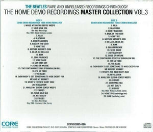 The Beatles 2017 Home Demo Recordings Master Vol 3 CD 2 Discs Set Music