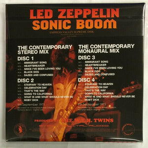 Led Zeppelin Sonic Boom CD 4 Discs 22 Tracks Empress Valley Hard 