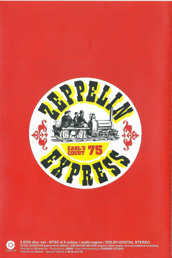 Led Zeppelin Earl's Court 1975 The Definitive Edition DVD 2 Discs 19 Tracks Rock