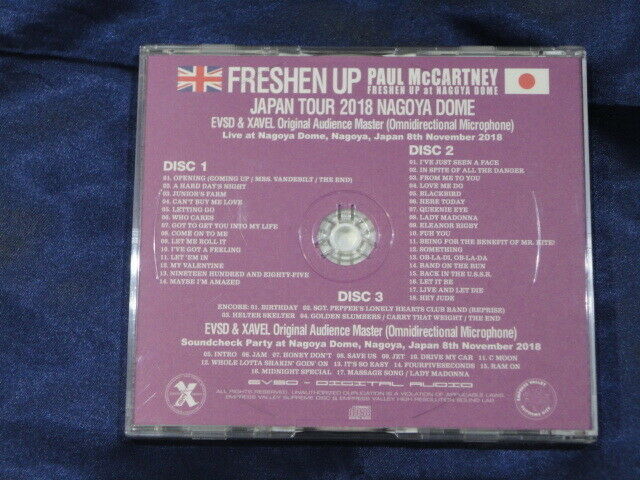 Paul McCartney Freshen Up Japan Tour 2018 Nagoya Dome 3CD Empress Valley