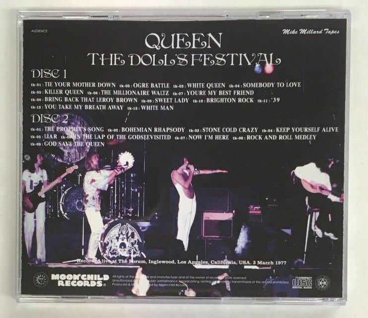 Queen The Doll's Festival 1977 Mike Millard Tapes CD 2 Discs 22 Tracks Moonchild