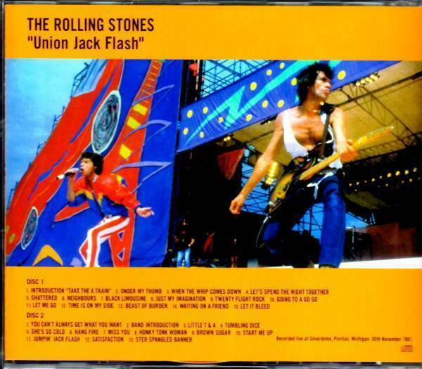 The Rolling Stones Union Jack Flash 1981 CD 2Discs 28 Tracks White Widow Records