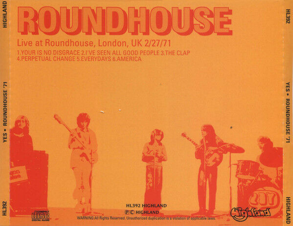 Yes / Roundhouse 1971 London UK 1CD