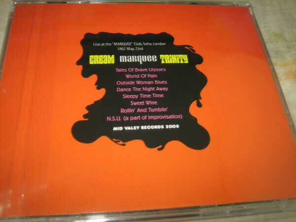 Cream Trinity 1967 Marquee Club UK 1CD Mid Valley