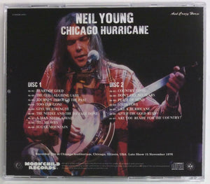 Neil Young Chicago Hurricane 1976 CD 2 Discs 16 Tracks Moonchild Records Rock