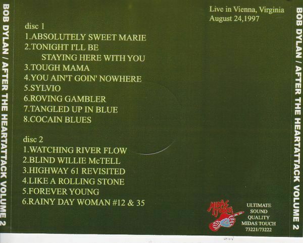 Bob Dylan After The Heartattack 1997 2002 CD 8 Discs Set 75 Tracks Music Rock