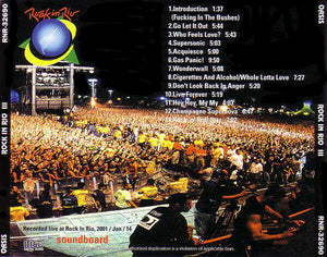 Oasis Rock In Rio III 2001 January 14 Brazil CD 2 Discs 17 Tracks Music Pops F/S