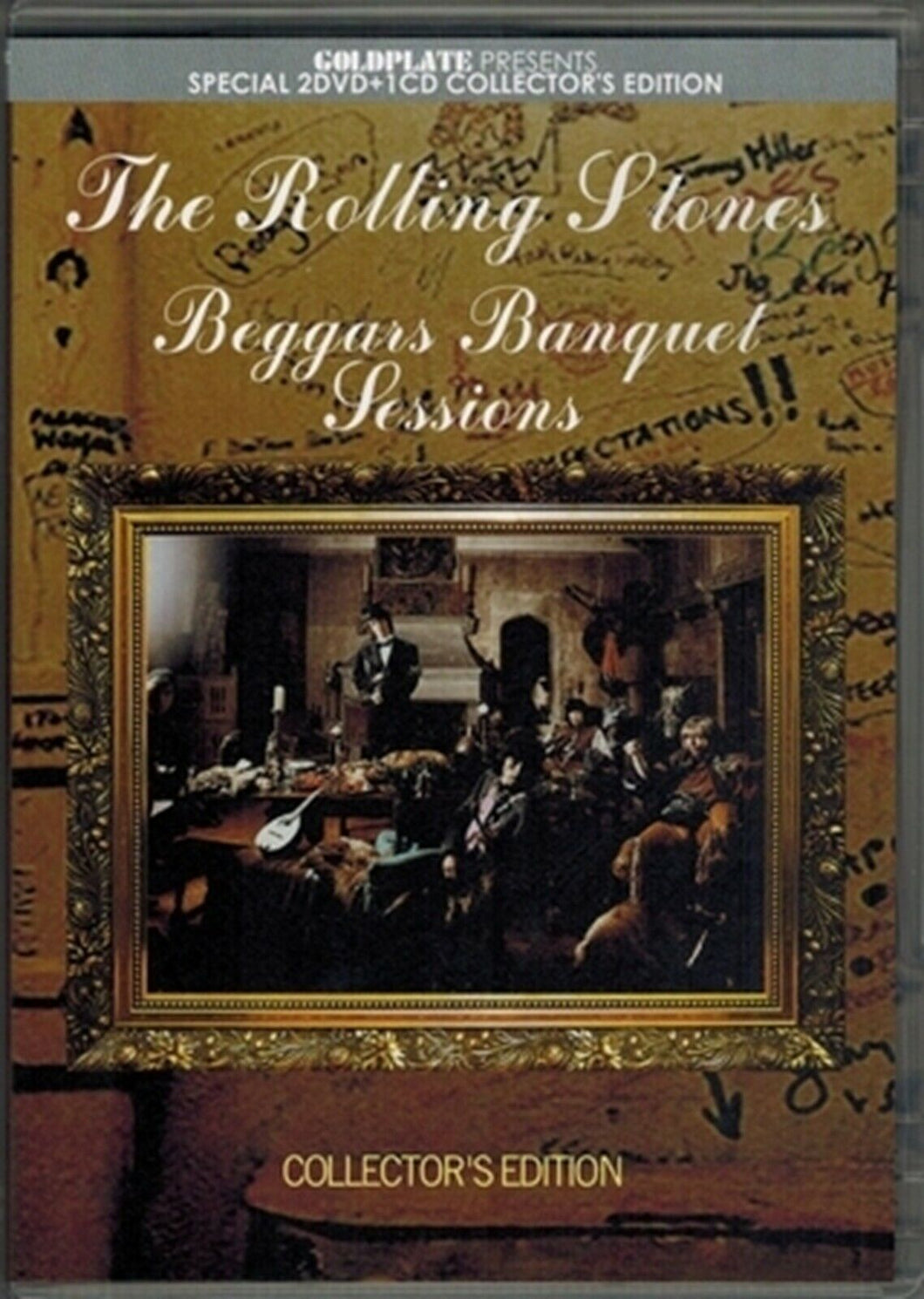 The Rolling Stones Beggars Banquet Sessions Goldplate 1CD 2DVD Set Music Rock