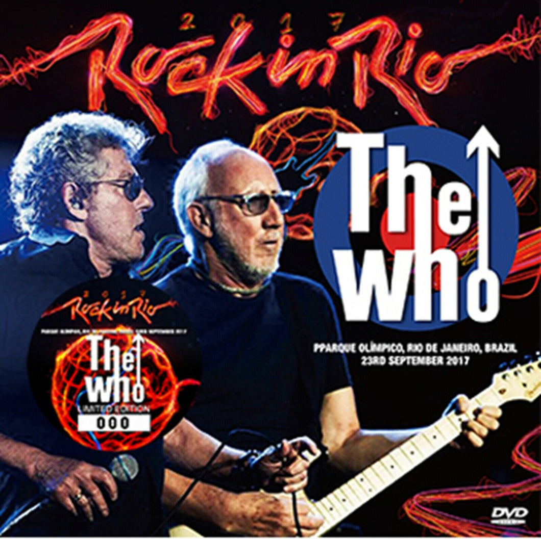 The Who Rock In Rio Brasil 2017 23rd September DVD 2 Discs 45 Tracks Music F/S
