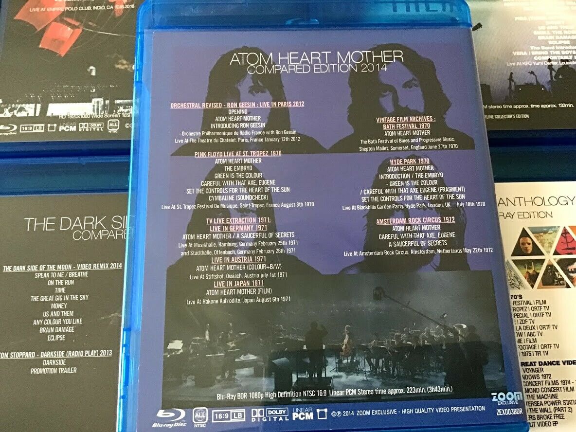 PINK FLOYD ROGER WATERS Blu-ray 8 Titles 9 Discs Set DESERT TRIP US+THEM