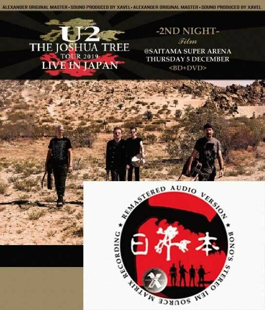 U2 The Joshua Tree Tour 2019 Live in Japan 2nd Night Film BD+DVD XAVEL Original