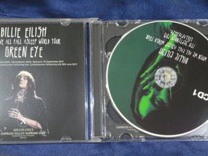 Billie Eilish Green Eye When We All Fall Asleep World Tour CD 2 Discs Rock Music